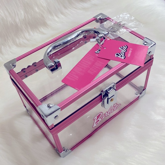 Barbie Pink Make Up Train Case NWT Excellent Condition HTF - Picture 4 of 12